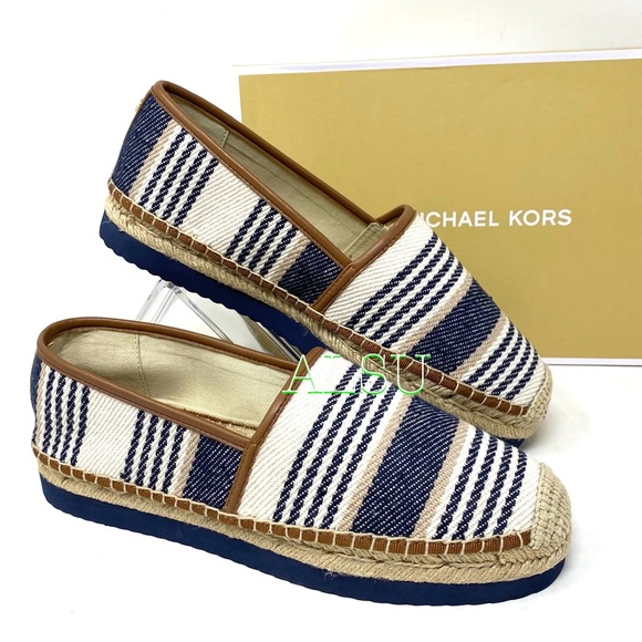 Michael Kors Mathilde Espadrille Canvas Navy Women - Picture 3 of 10